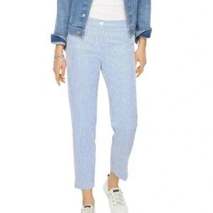 Talbot's Perfect Crop Seersucker Pants - NEW with tags